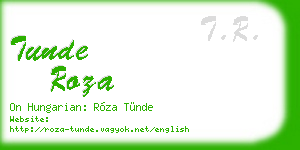tunde roza business card